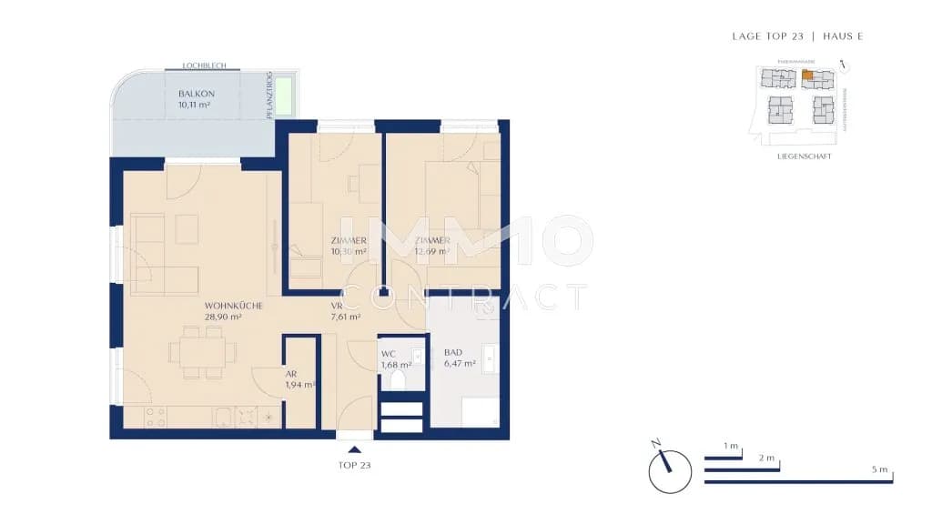 3-Zimmer-Wohnung kaufen in Wien – 69,59 m², € 439.000 – Bild 13 von 13