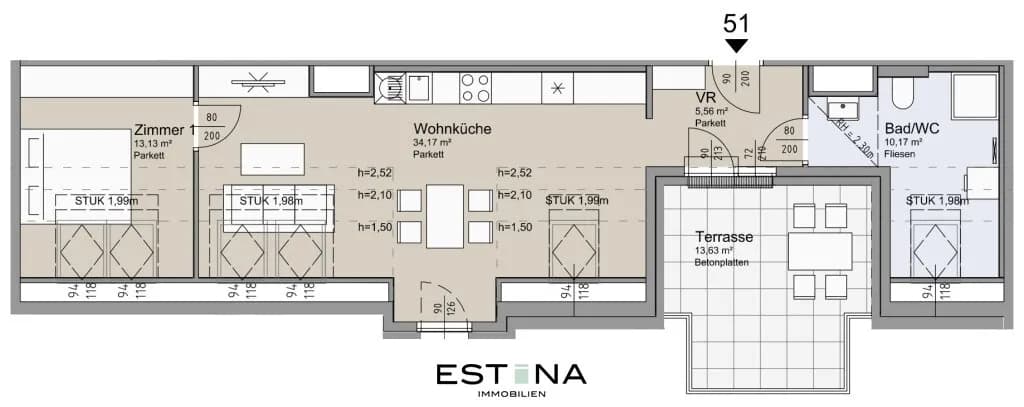 2-Zimmer-Wohnung kaufen in Wien – 62 m², € 506.400 – Bild 19 von 19