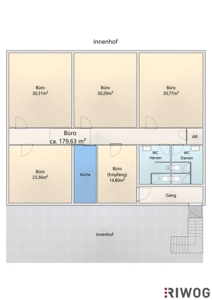 5-Zimmer-Gewerbeimmobilie mieten in Wien – 180 m², € 2.430 – Bild 15 von 15