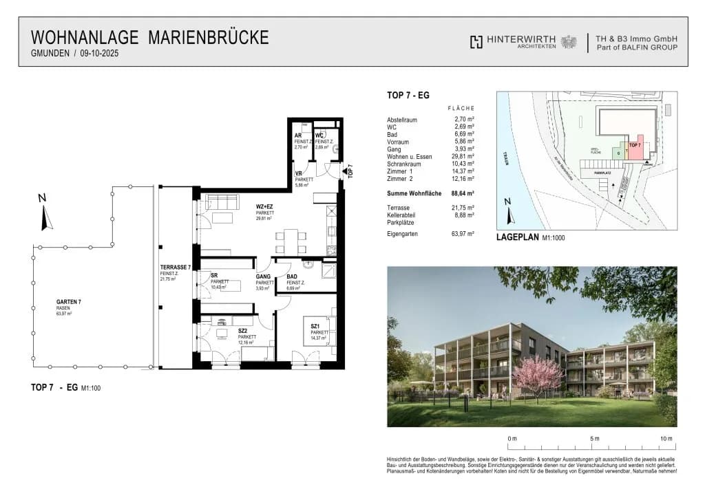 4-Zimmer-Wohnung kaufen in Gmunden – 88,64 m², € 639.000 – Bild 9 von 9