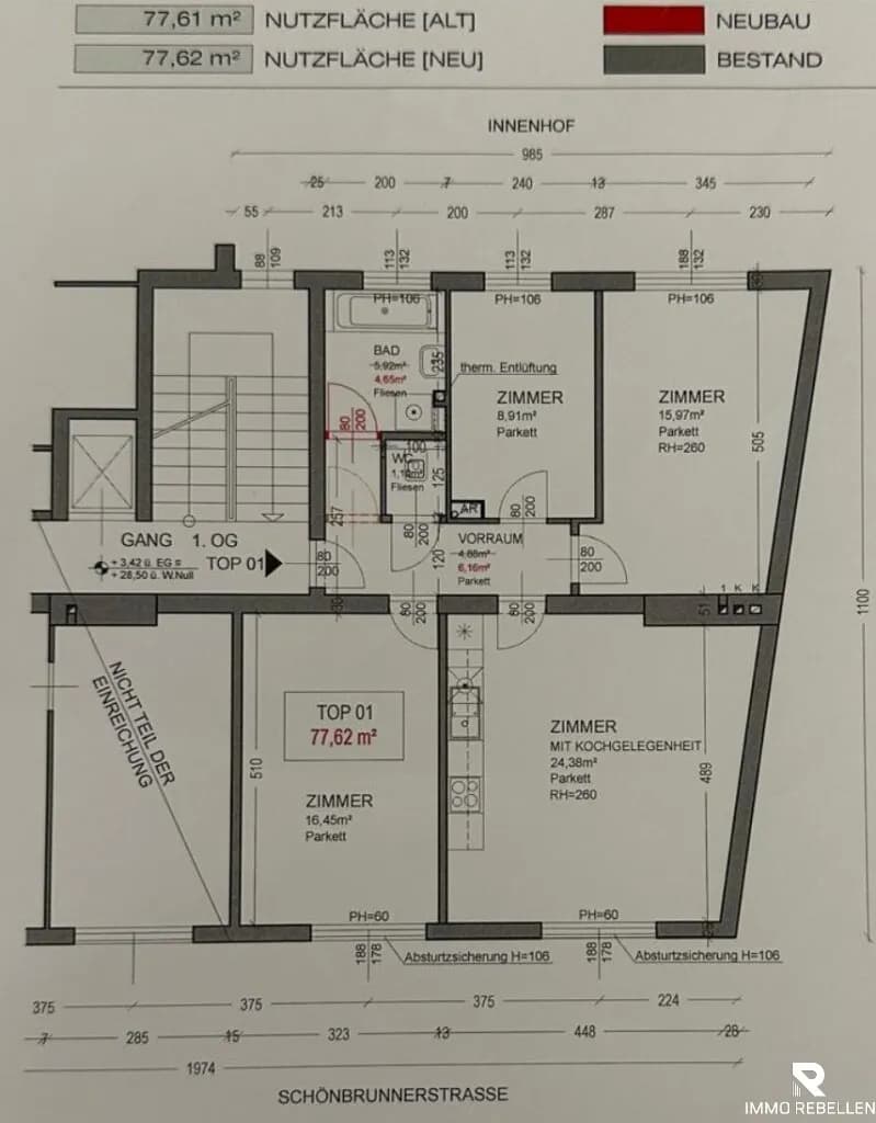 4-Zimmer-Wohnung kaufen in Wien – 77,62 m², € 329.000 – Bild 13 von 13