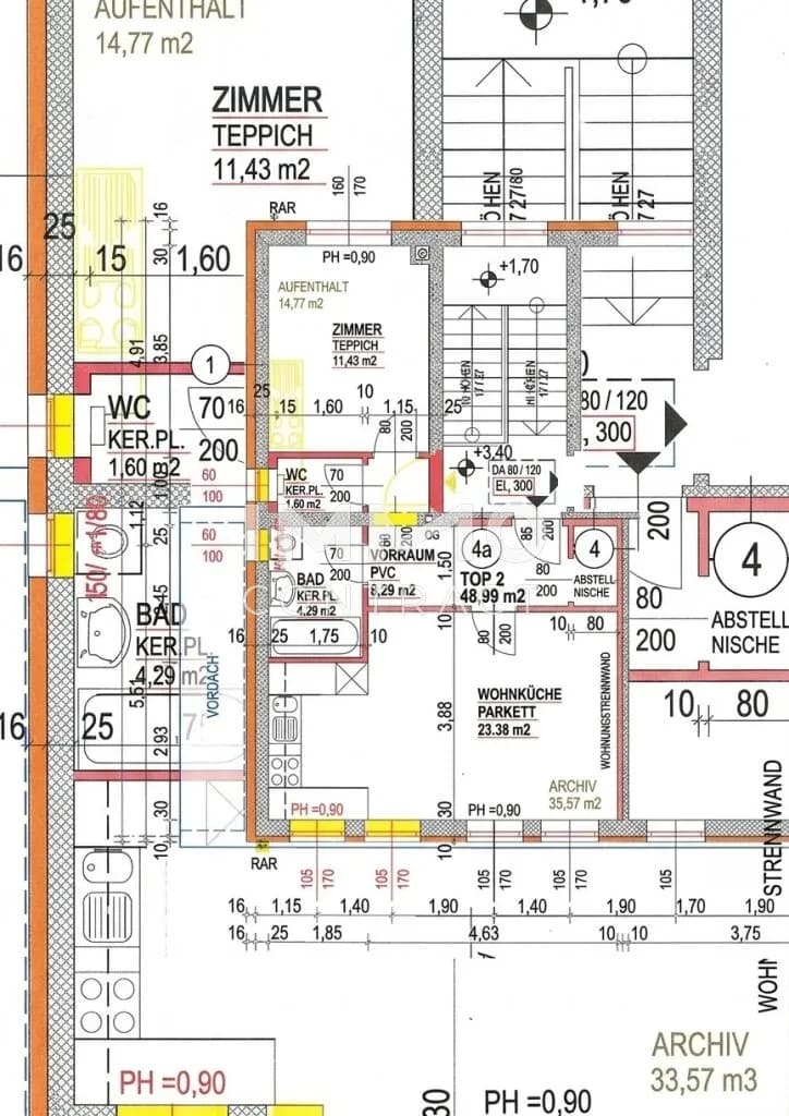 2-Zimmer-Wohnung mieten in Bruck an der Leitha – 48,99 m², € 578 – Bild 7 von 7