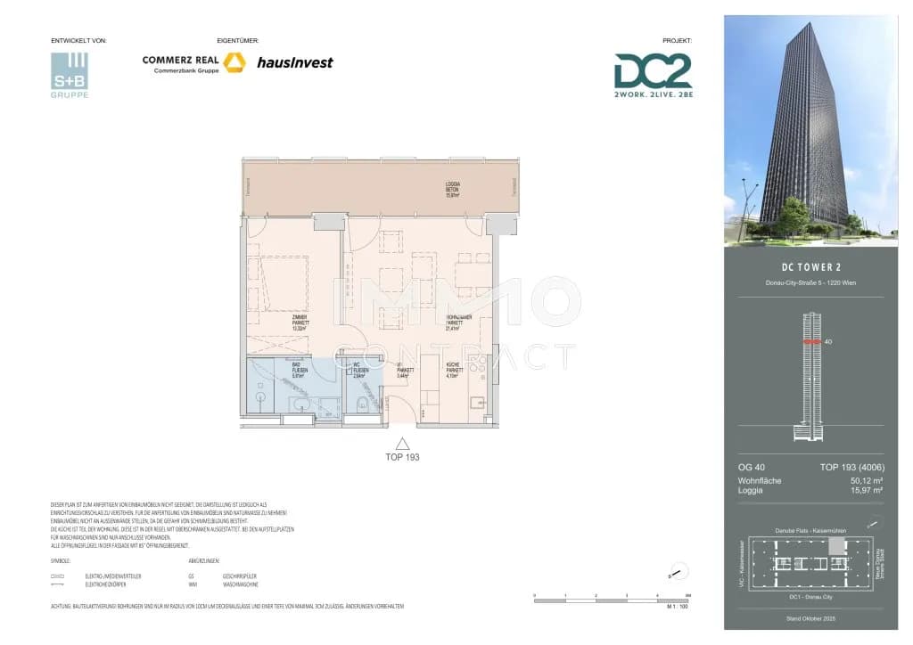 2-Zimmer-Wohnung mieten in Wien – 50,12 m², € 1.650 – Bild 17 von 17