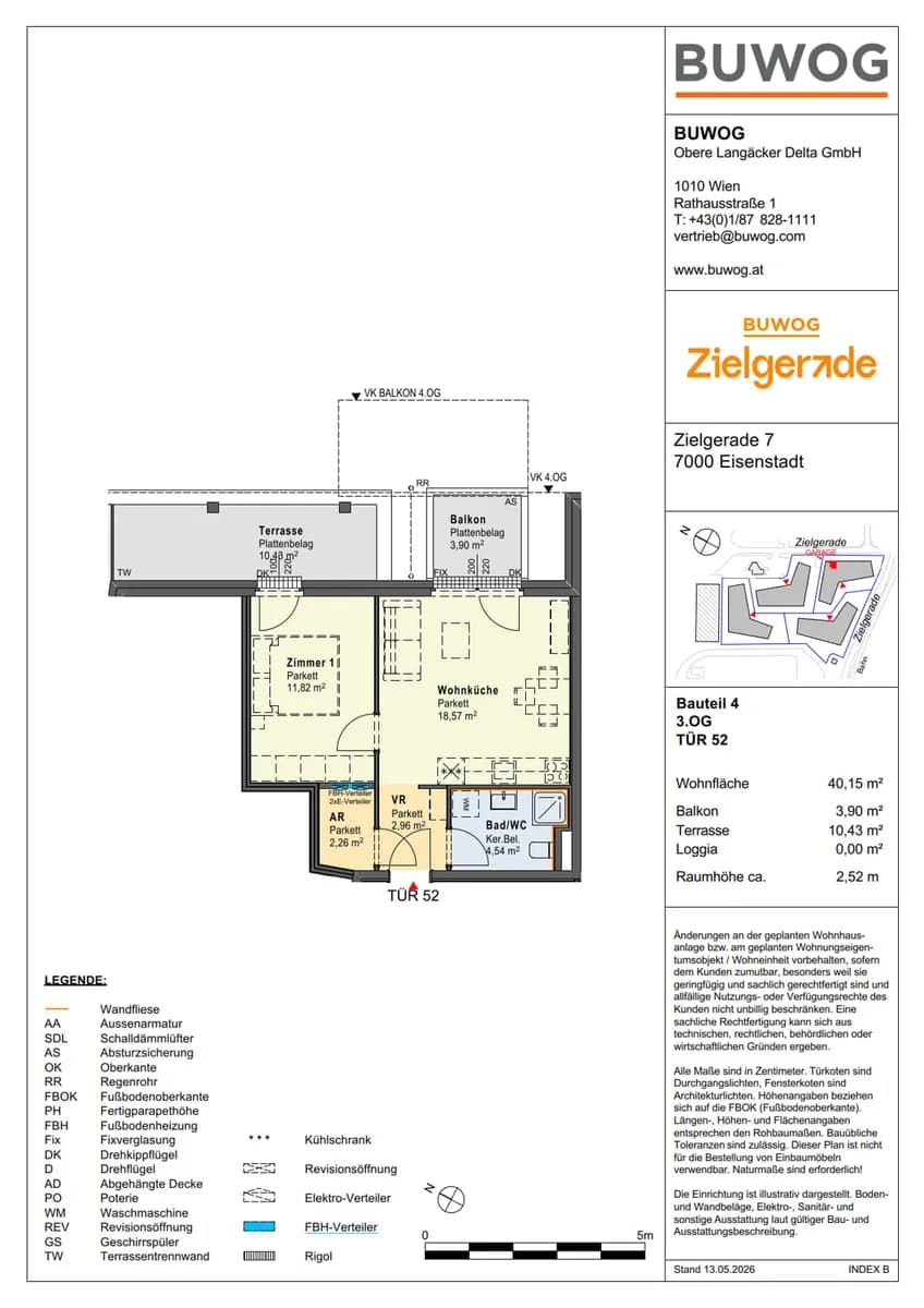 2-Zimmer-Wohnung kaufen in Eisenstadt – 40,15 m², € 199.000 – Bild 3 von 5