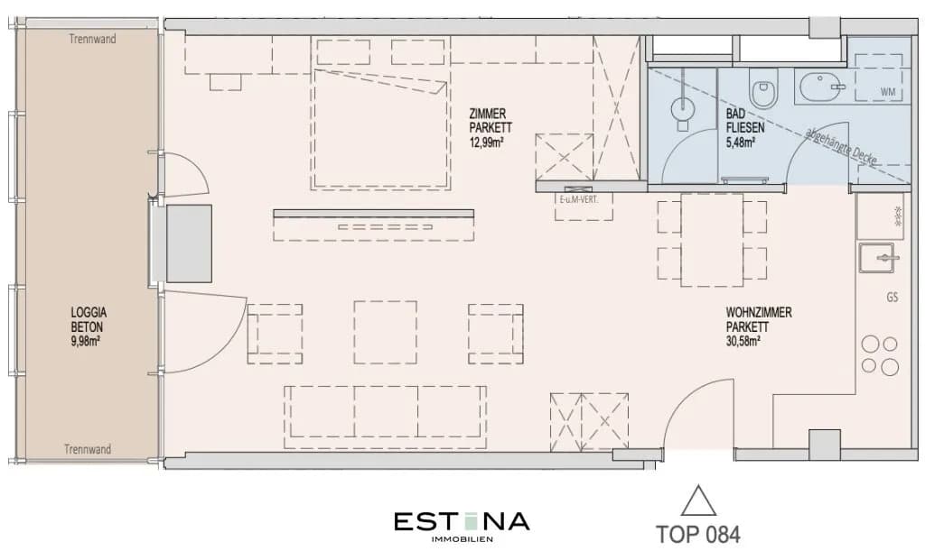 2-Zimmer-Wohnung mieten in Wien – 49 m², € 1.550 – Bild 22 von 22