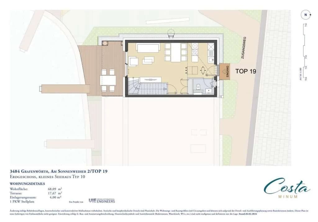 3-Zimmer-Haus kaufen in Tulln – 68,11 m², € 343.000 – Bild 20 von 25