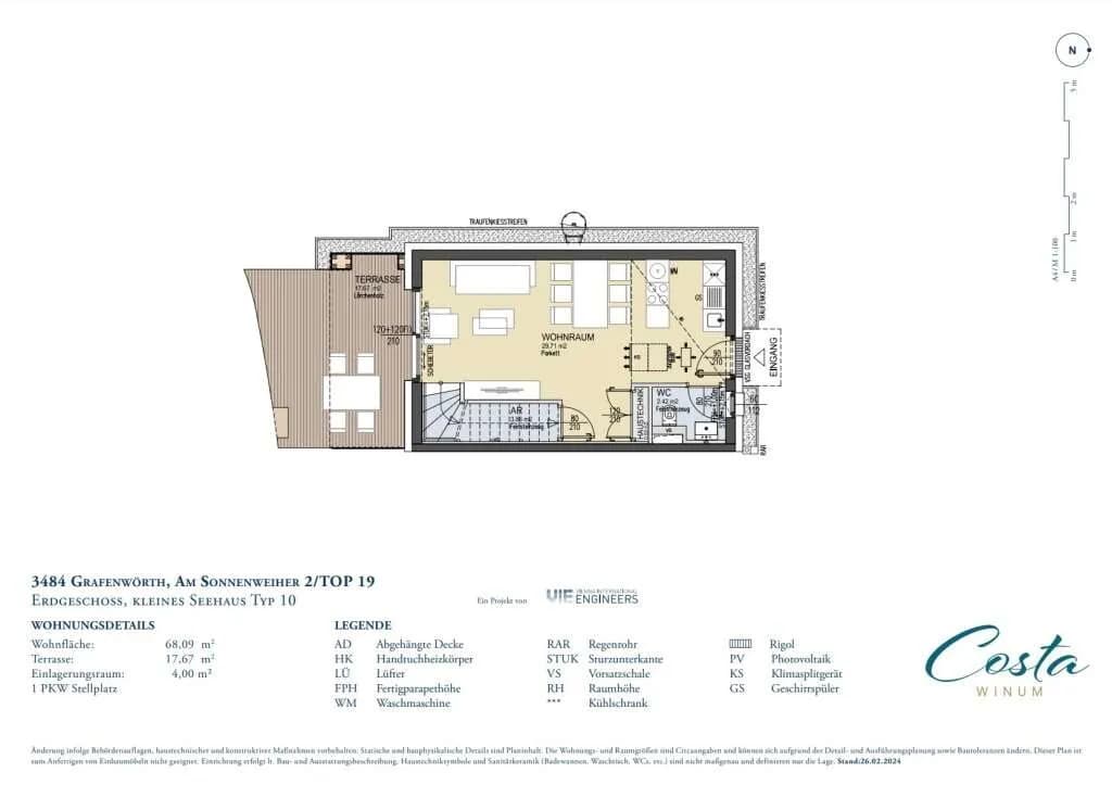 3-Zimmer-Haus kaufen in Tulln – 68,11 m², € 343.000 – Bild 21 von 25