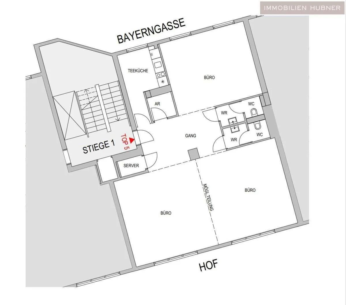 Gewerbeimmobilie mieten in Wien – 122 m², € 2.341 – Bild 10 von 12