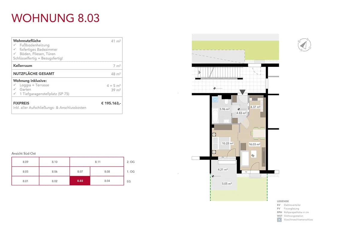 2-Zimmer-Wohnung kaufen in Graz – 41 m², € 195.163 – Bild 3 von 8