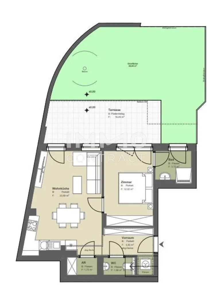 2-Zimmer-Wohnung kaufen in Wien – 48,89 m², € 429.000 – Bild 13 von 16