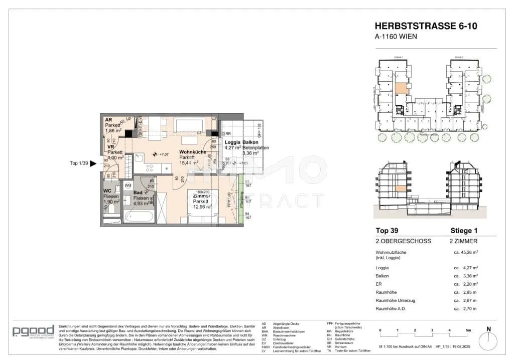 2-Zimmer-Wohnung kaufen in Wien – 40,99 m², € 311.700 – Bild 11 von 11