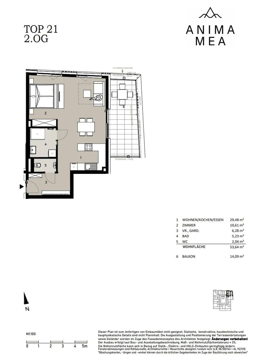 2-Zimmer-Wohnung kaufen in Klagenfurt Land – 53 m², € 419.000 – Bild 4 von 19