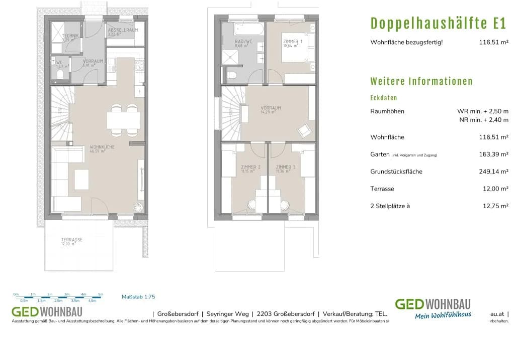 4-Zimmer-Haus kaufen in Mistelbach – 116,51 m², € 582.000 – Bild 2 von 6