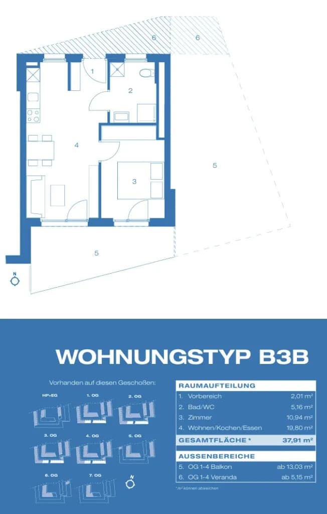 2-Zimmer-Wohnung kaufen in Graz – 37,91 m², € 170.000 – Bild 12 von 12