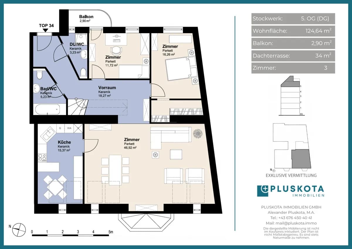 4-Zimmer-Wohnung kaufen in Wien – 124,64 m², € 1.240.000 – Bild 23 von 26