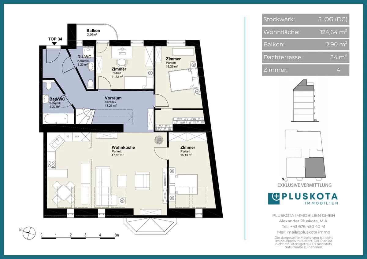 4-Zimmer-Wohnung kaufen in Wien – 124,64 m², € 1.240.000 – Bild 24 von 26