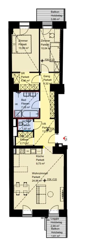 3-Zimmer-Wohnung kaufen in Wien – 91,59 m², € 699.000 – Bild 25 von 25