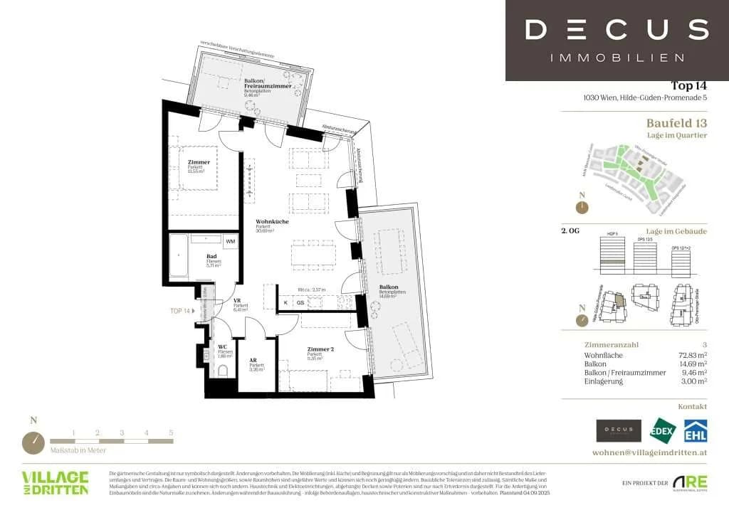 3-Zimmer-Wohnung kaufen in Wien – 73,24 m², € 622.000 – Bild 10 von 10