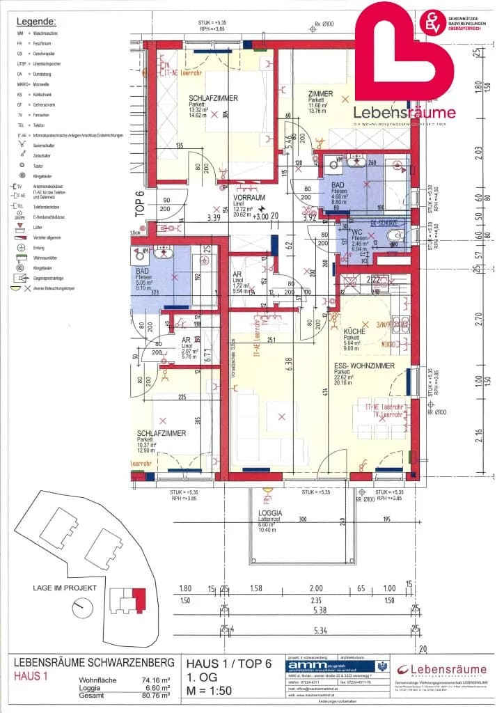3-Zimmer-Wohnung mieten in Rohrbach – 80,76 m², € 664 – Bild 14 von 14