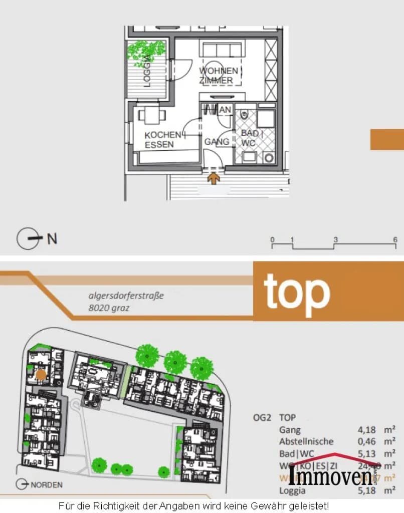 1-Zimmer-Wohnung mieten in Graz – 39 m², € 589 – Bild 6 von 6