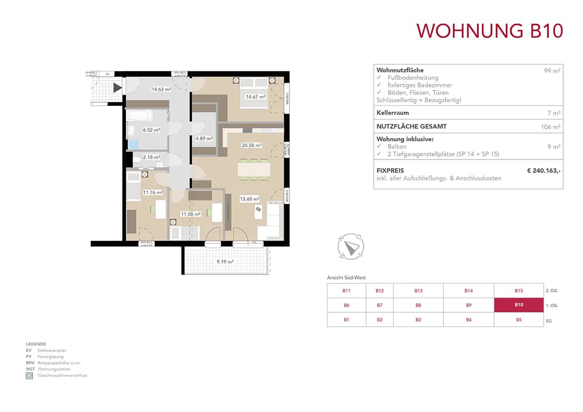 4-Zimmer-Wohnung kaufen in Liezen – 99 m², € 240.163 – Bild 5 von 12