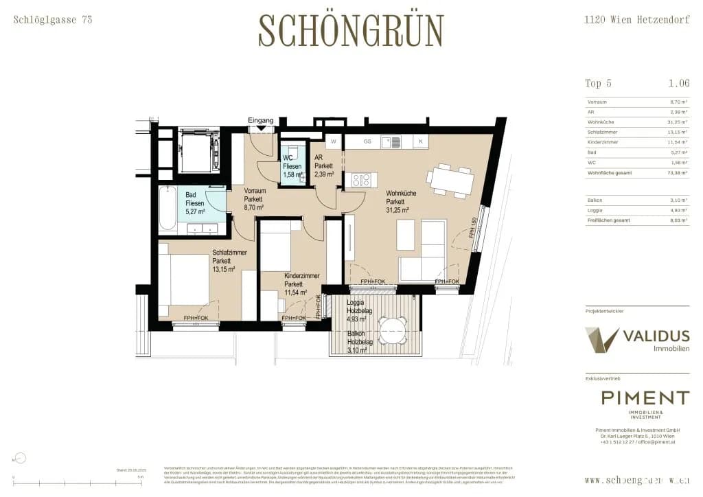 2-Zimmer-Wohnung mieten in Wien – 73,38 m², € 1.690 – Bild 12 von 12