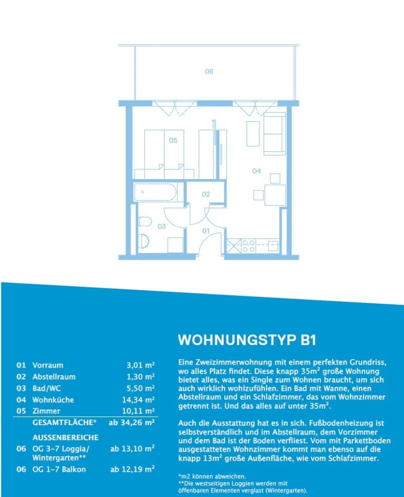 2-Zimmer-Wohnung kaufen in Graz – 34,91 m², € 160.000 – Bild 11 von 11