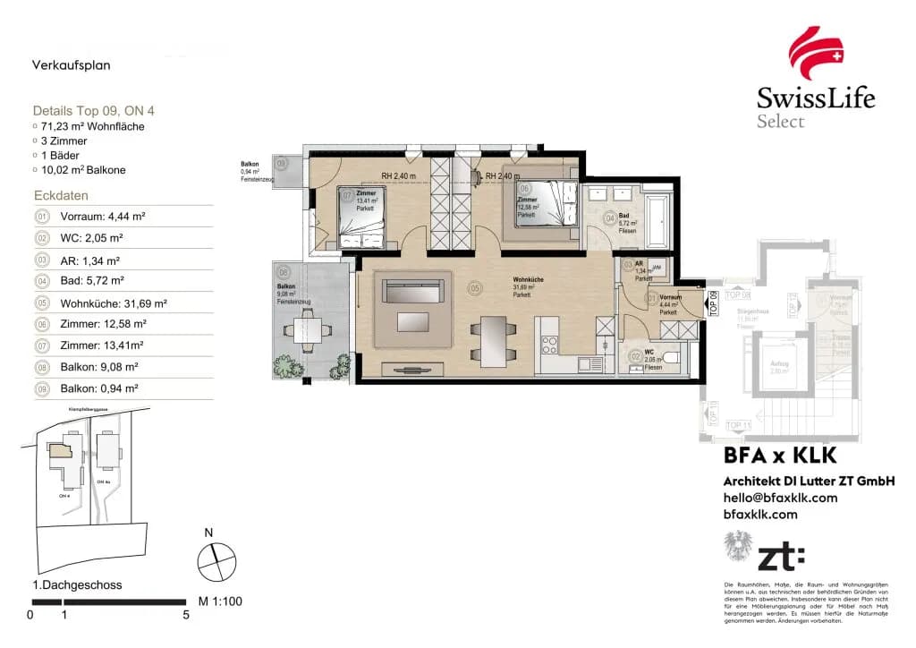 3-Zimmer-Wohnung kaufen in Wien – 71,23 m², € 750.000 – Bild 4 von 4
