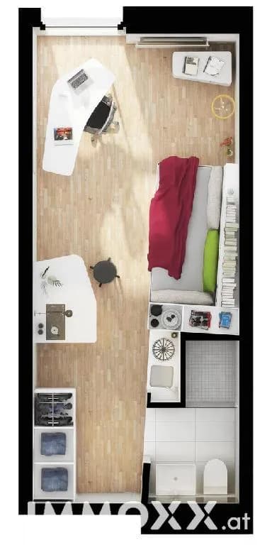 1-Zimmer-Wohnung mieten in Graz – 20 m², € 609 – Bild 18 von 18