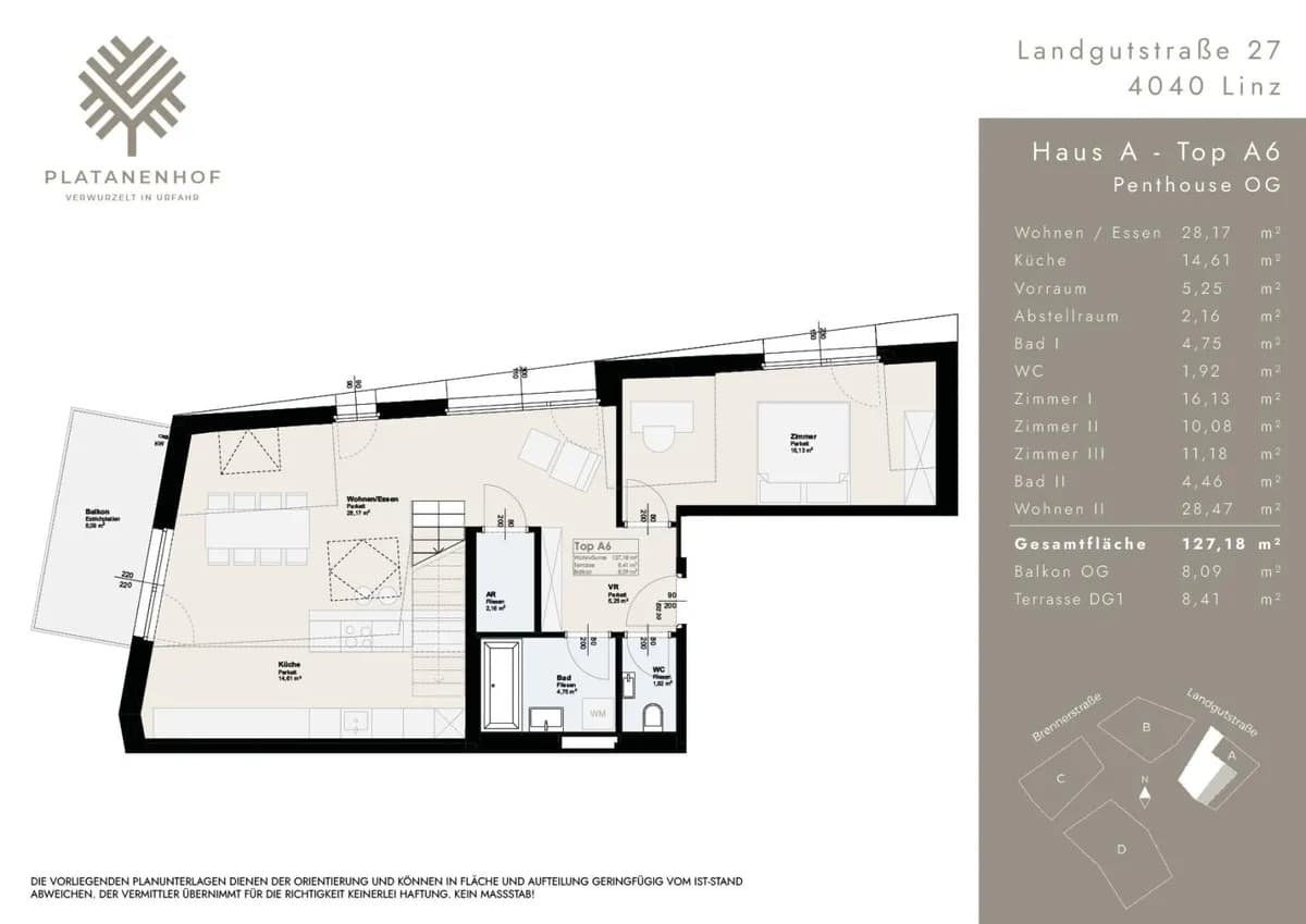 5-Zimmer-Wohnung kaufen in Linz – 127,18 m², € 897.000 – Bild 21 von 22