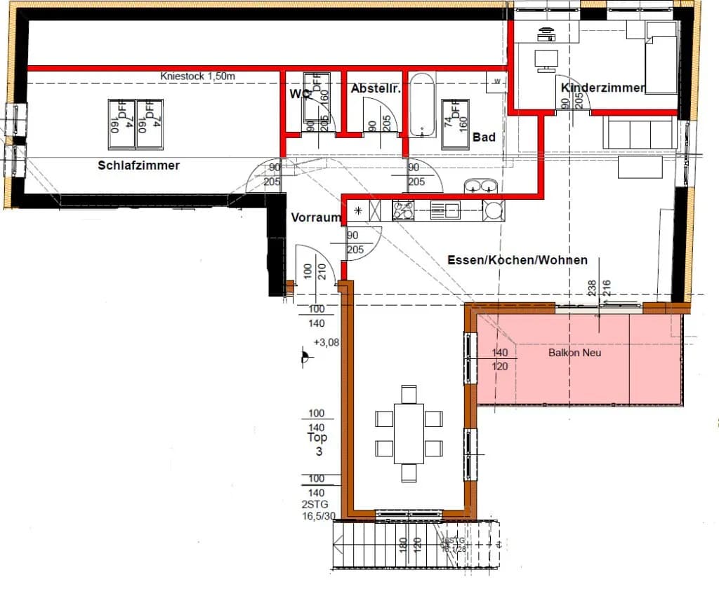 3-Zimmer-Wohnung mieten in Hallein – 106,73 m², € 1.585 – Bild 11 von 11