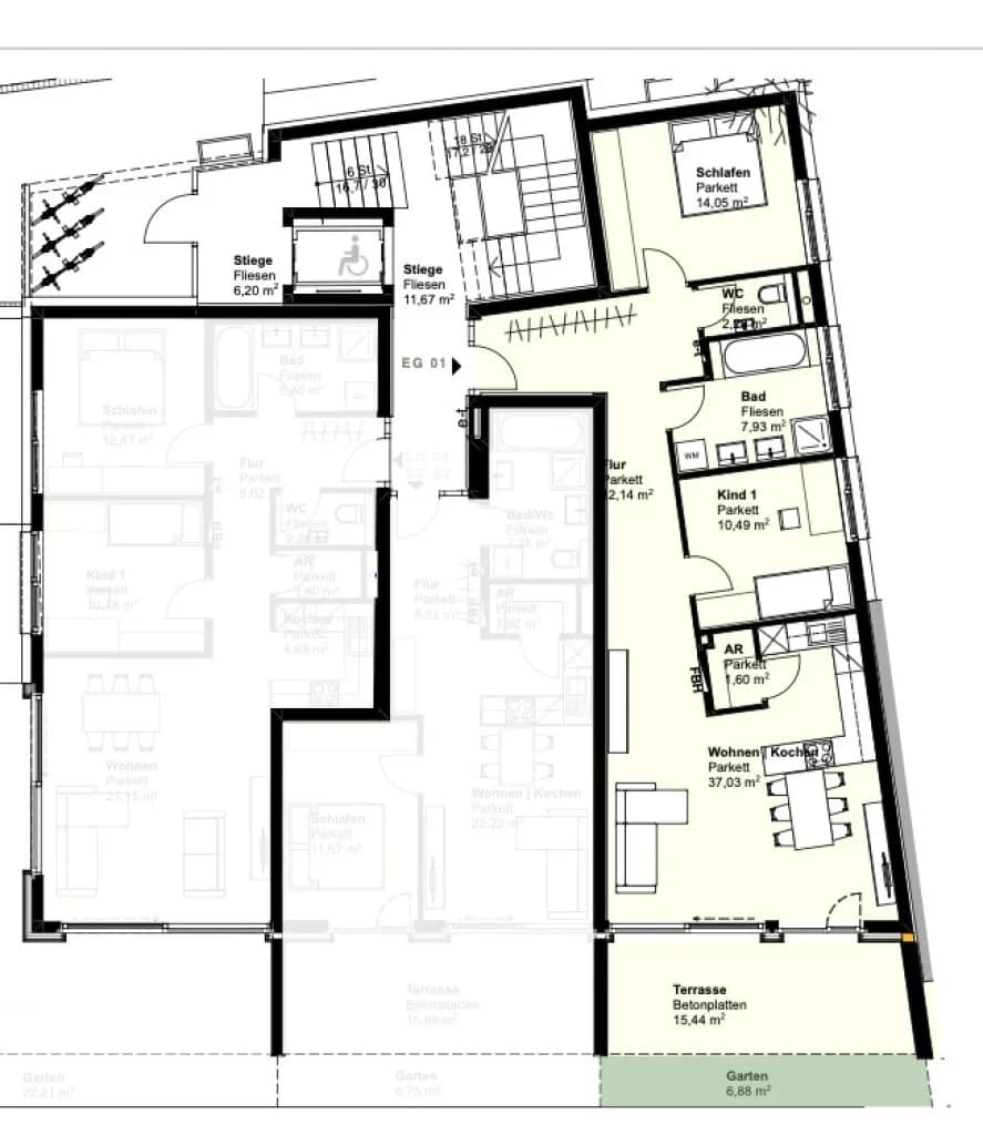 3-Zimmer-Wohnung kaufen in Gmunden – 85,44 m², € 427.200