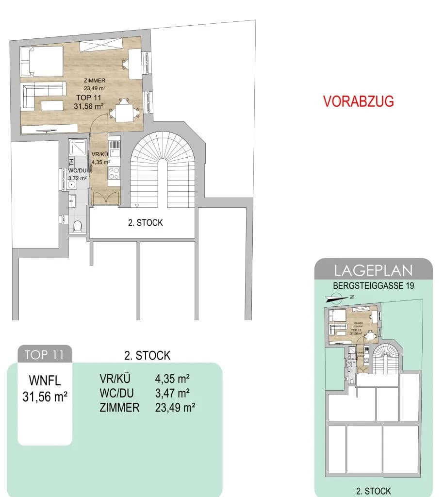 1-Zimmer-Wohnung kaufen in Wien – 31,56 m², € 185.000 – Bild 14 von 14