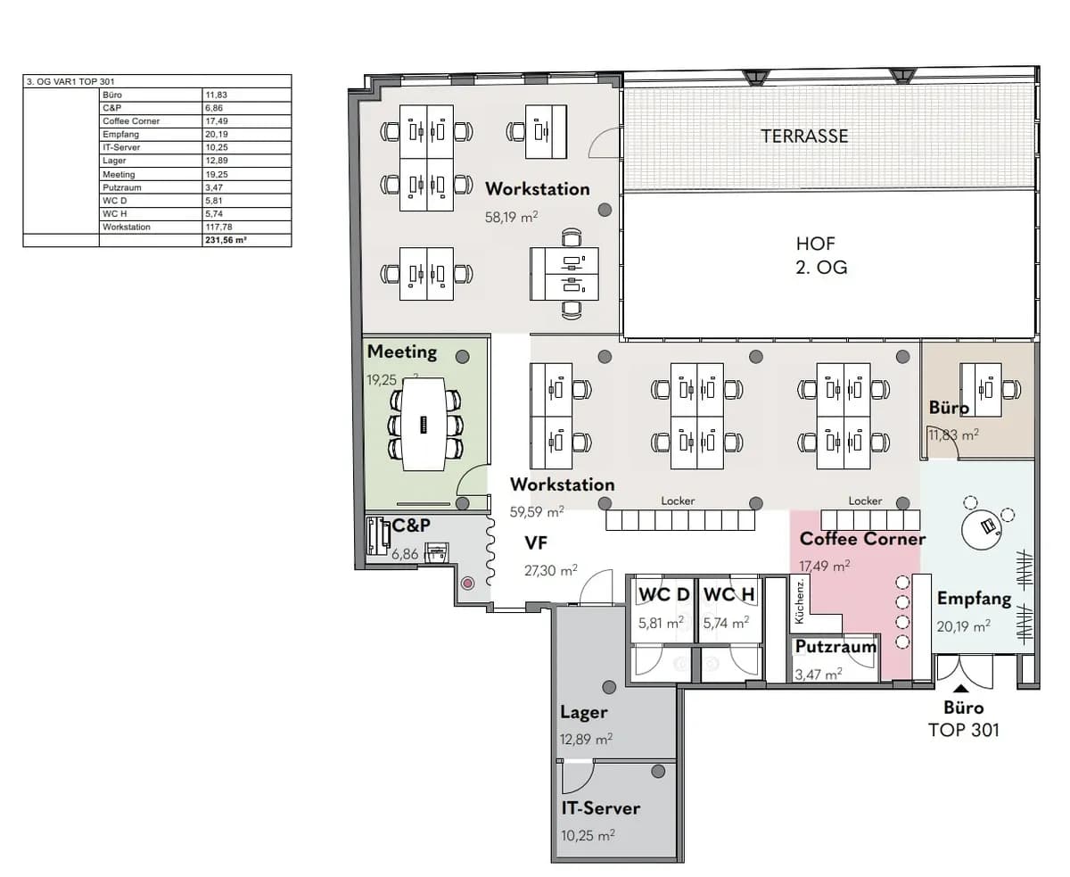 Gewerbeimmobilie mieten in Wien – 274 m², € 10.040 – Bild 7 von 7