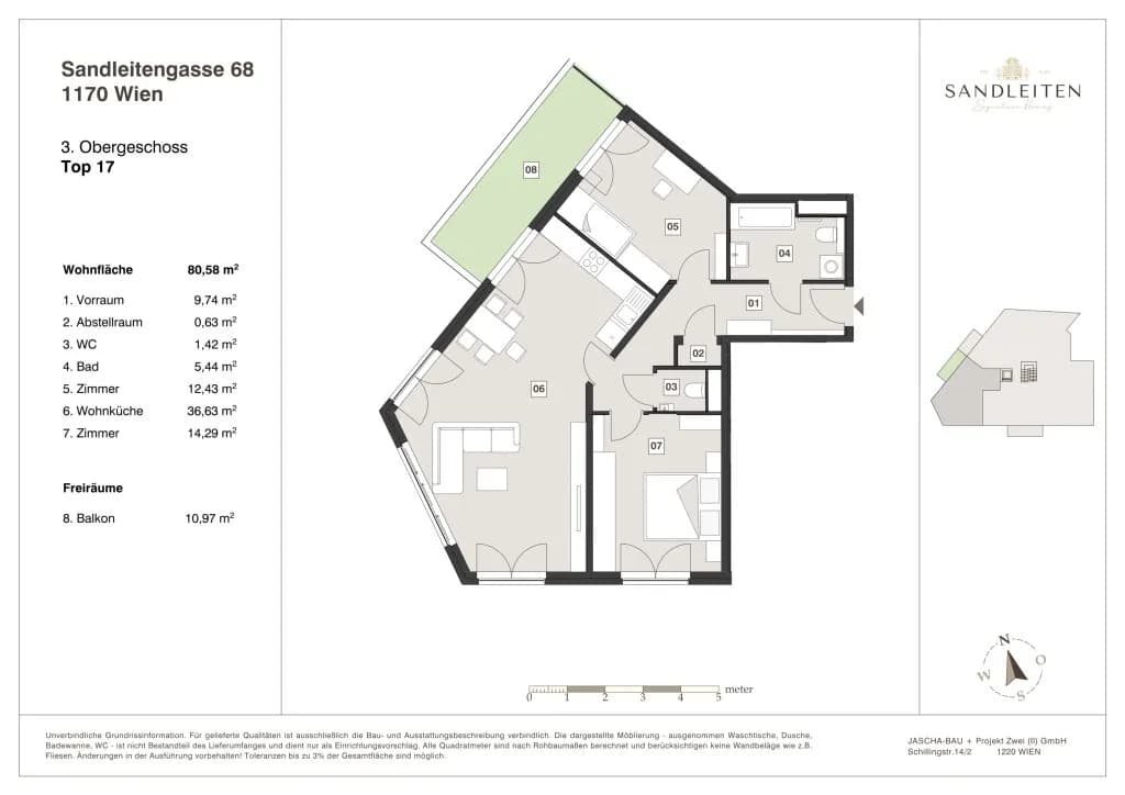 3-Zimmer-Wohnung kaufen in Wien – 80,58 m², € 679.000 – Bild 12 von 12
