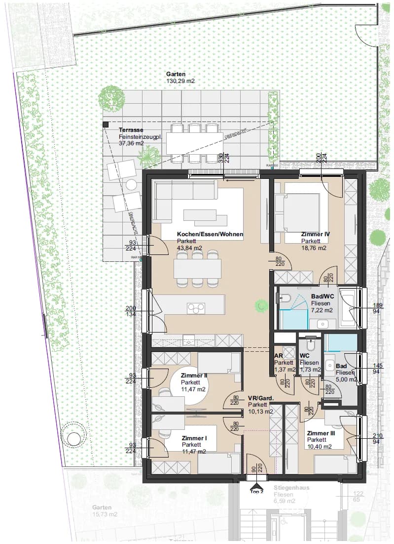 5-Zimmer-Wohnung kaufen in Mödling – 121 m², € 995.000 – Bild 7 von 7