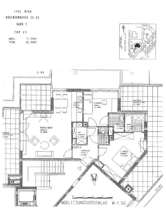 3-Zimmer-Wohnung mieten in Wien – 71,9 m², € 1.897 – Bild 11 von 12