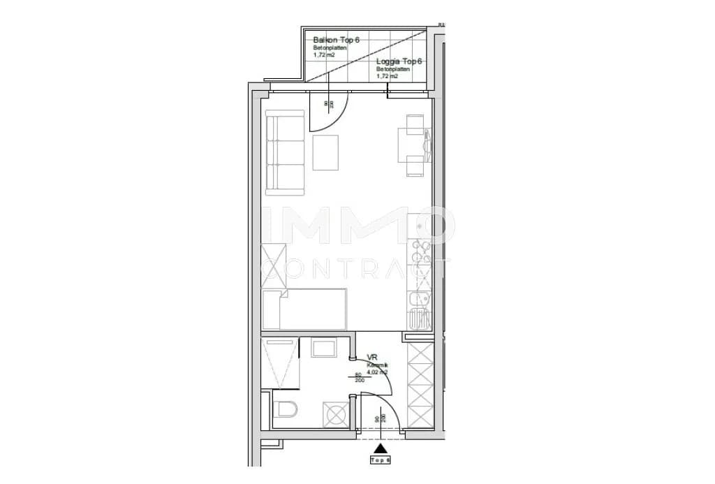 1-Zimmer-Wohnung mieten in Graz – 34,94 m², € 601 – Bild 10 von 10