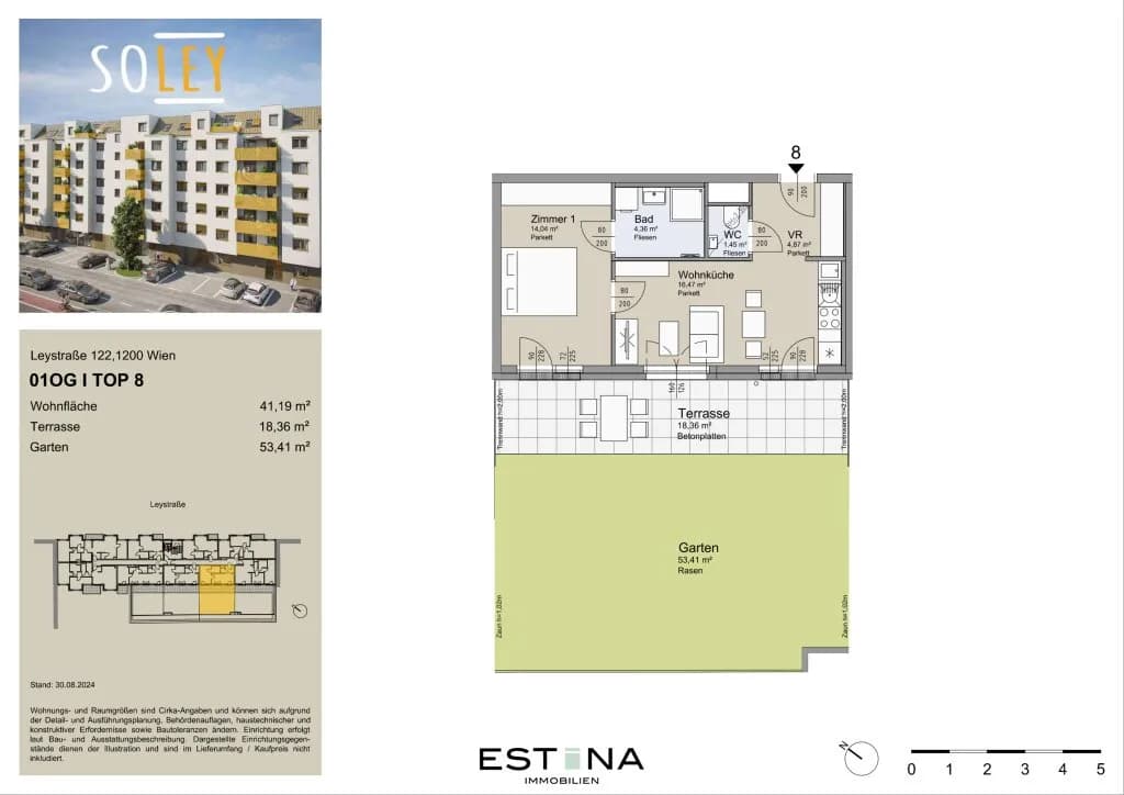 2-Zimmer-Wohnung kaufen in Wien – 41,33 m², € 334.800 – Bild 20 von 21