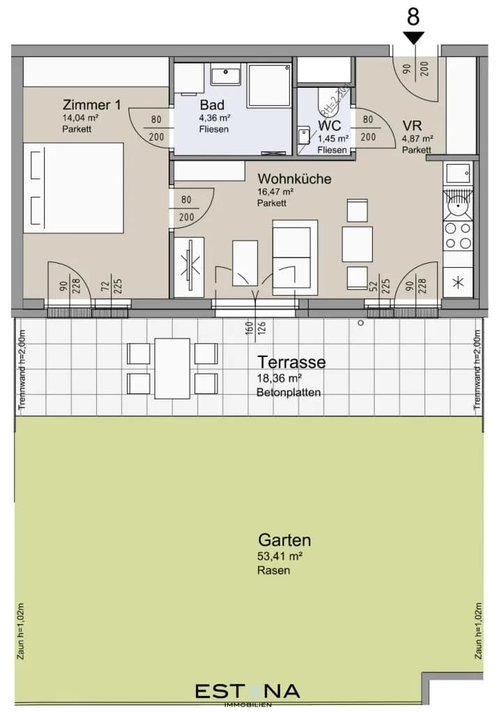 2-Zimmer-Wohnung kaufen in Wien – 41,33 m², € 334.800 – Bild 21 von 21