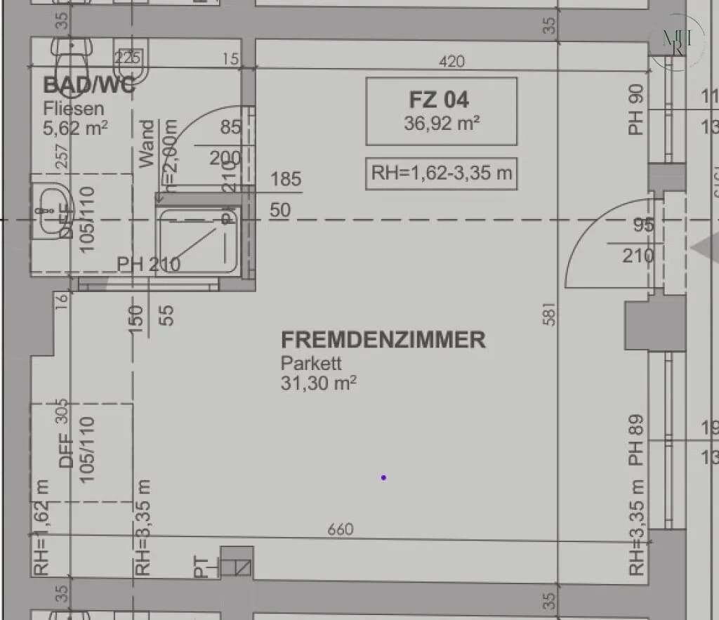 1-Zimmer-Wohnung mieten in Baden – 36 m², € 600 – Bild 11 von 11