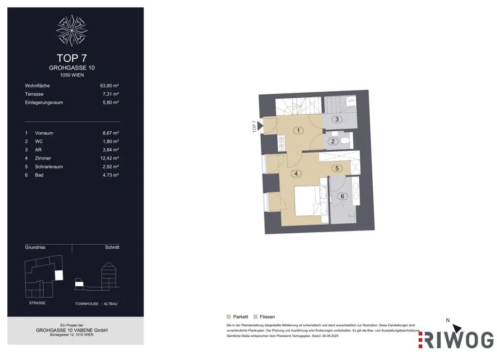 2-Zimmer-Wohnung kaufen in Wien – 63,9 m², € 640.000 – Bild 10 von 11