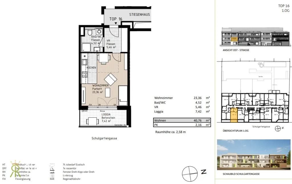 1-Zimmer-Wohnung mieten in Wiener Neustadt – 33,34 m², € 755 – Bild 13 von 19
