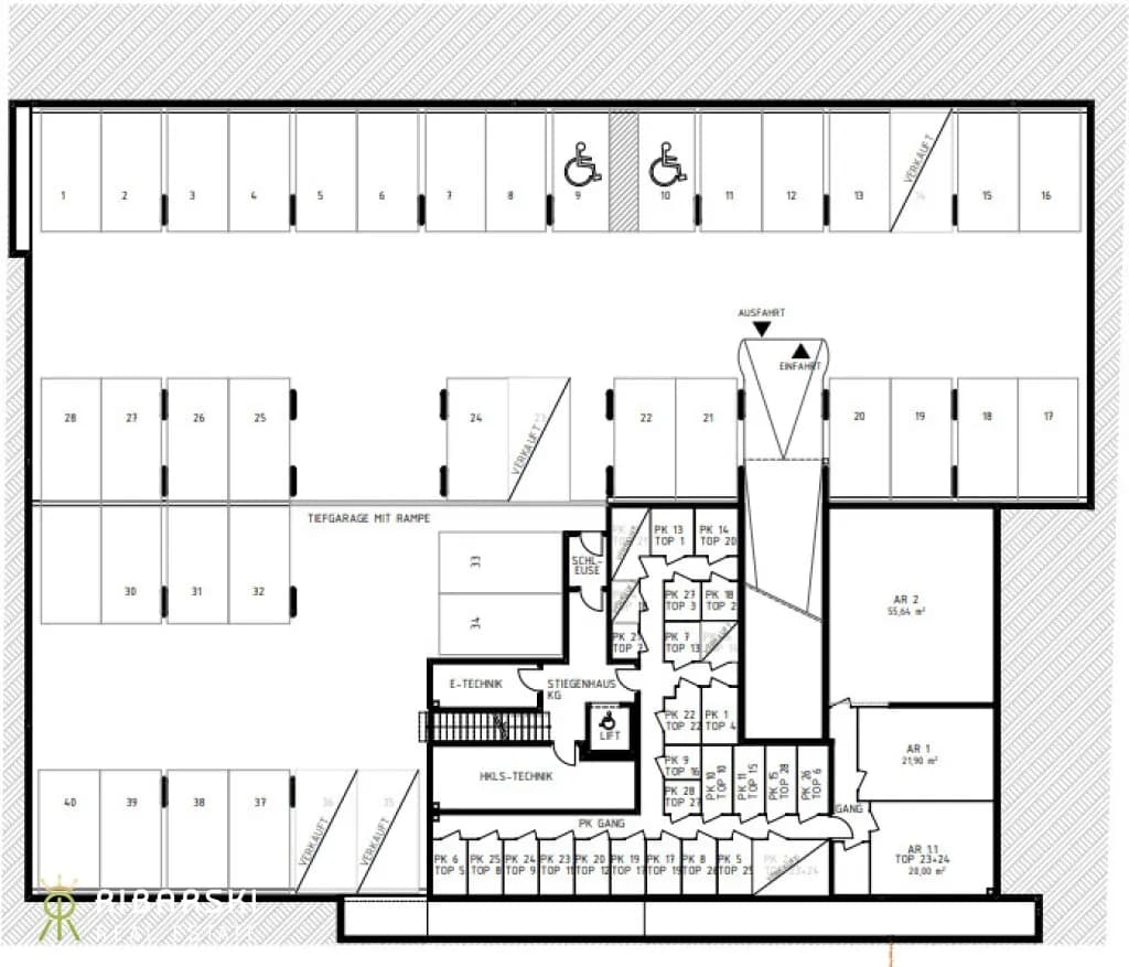 1-Zimmer-Wohnung mieten in Wiener Neustadt – 33,34 m², € 755 – Bild 17 von 19
