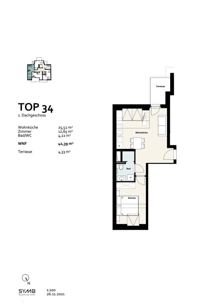 2-Zimmer-Wohnung kaufen in Wien – 42,39 m², € 310.000 – Bild 8 von 8