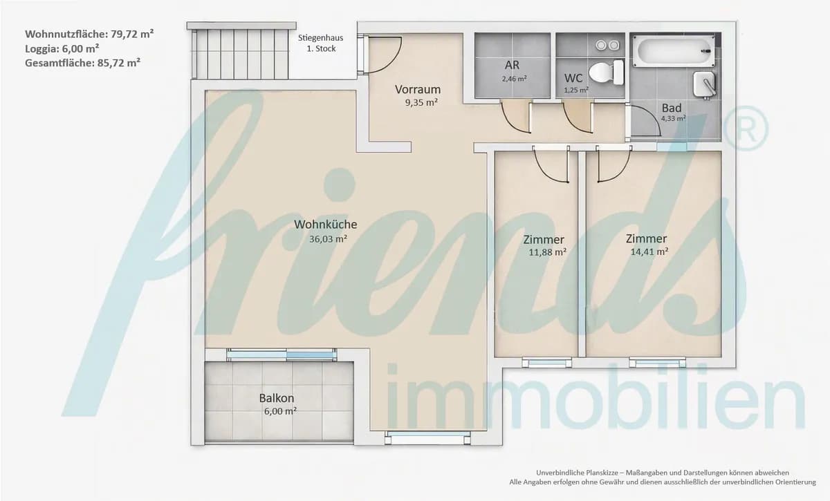 3-Zimmer-Wohnung kaufen in Mödling – 79,72 m² – Bild 16 von 19