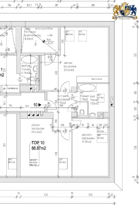 3-Zimmer-Wohnung mieten in Baden – 86,87 m², € 1.081 – Bild 15 von 15