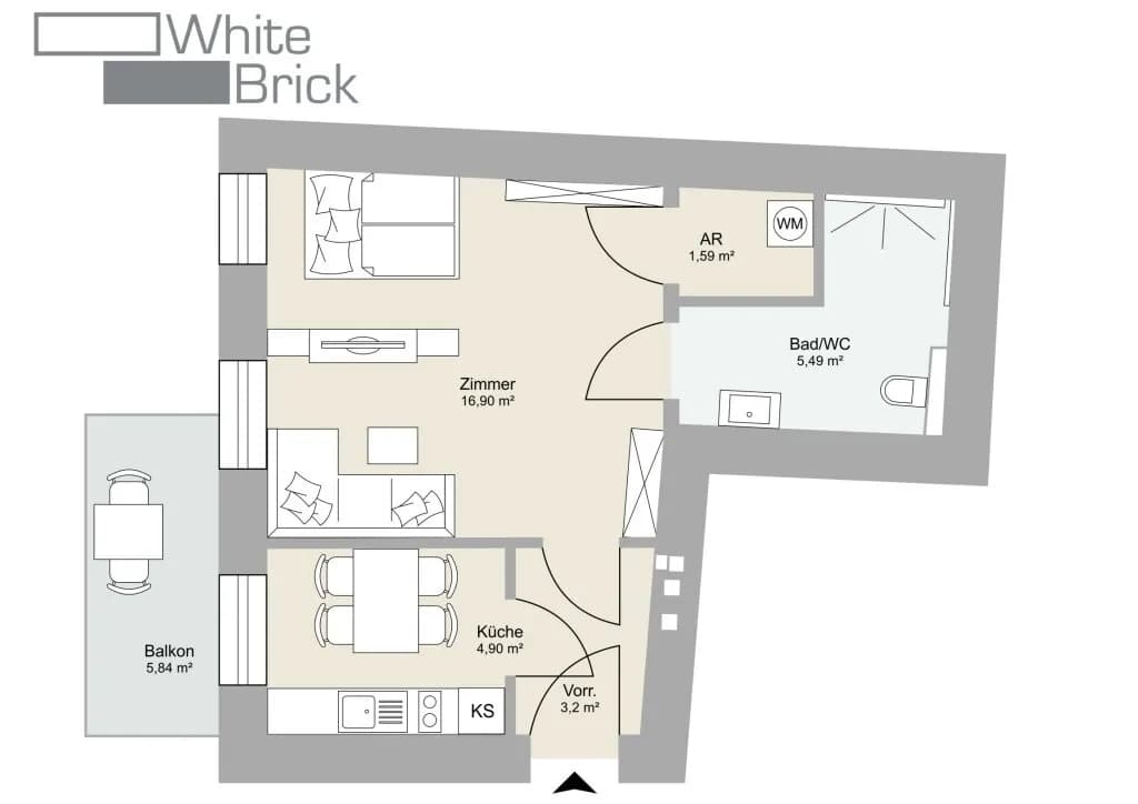 1-Zimmer-Wohnung kaufen in Wien – 32,61 m², € 214.000 – Bild 20 von 20