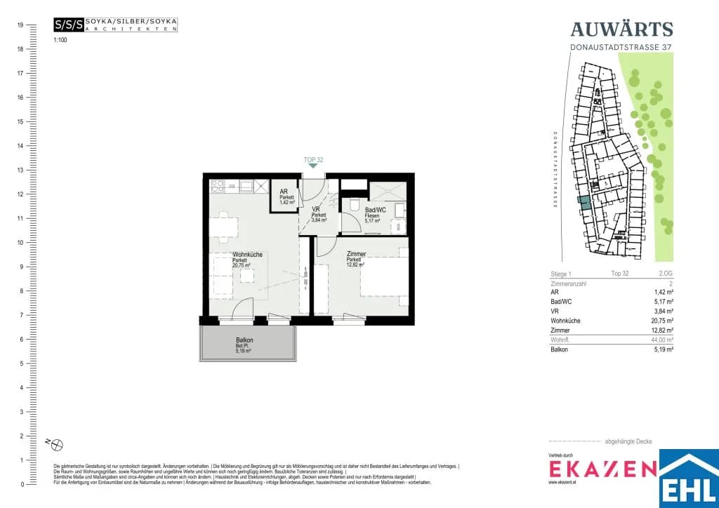 2-Zimmer-Wohnung mieten in Wien – 44 m², € 1.105 – Bild 20 von 20