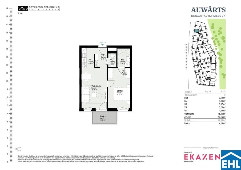2-Zimmer-Wohnung mieten in Wien – 42,43 m², € 1.060 – Bild 20 von 20